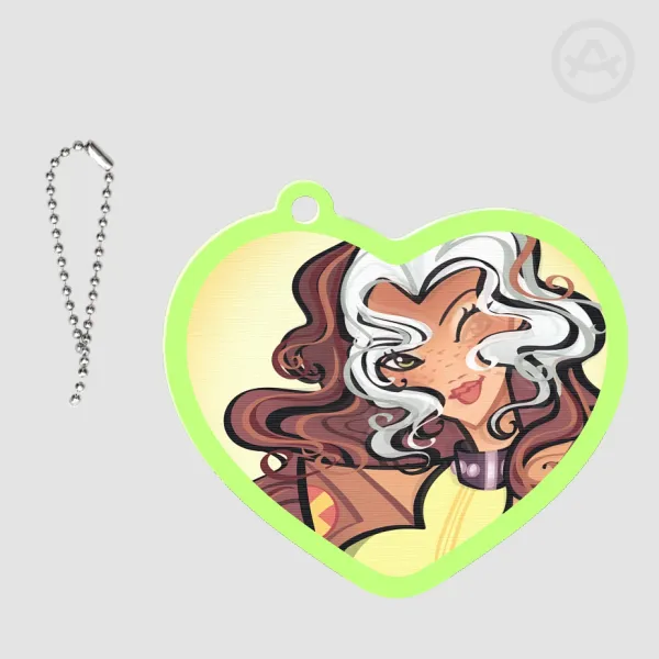 Rogue Winking Lenticular Acrylic Pendant