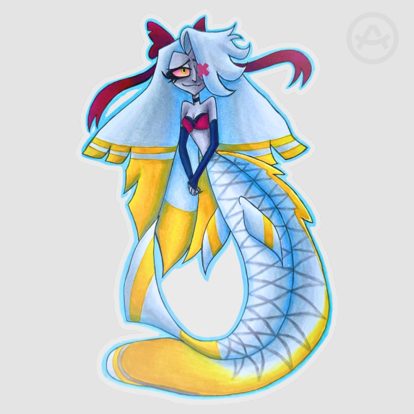 Vaggie Butterflyfish Sticker