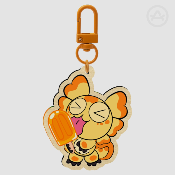 Yummy.. popsicle!(Wood Keychain)