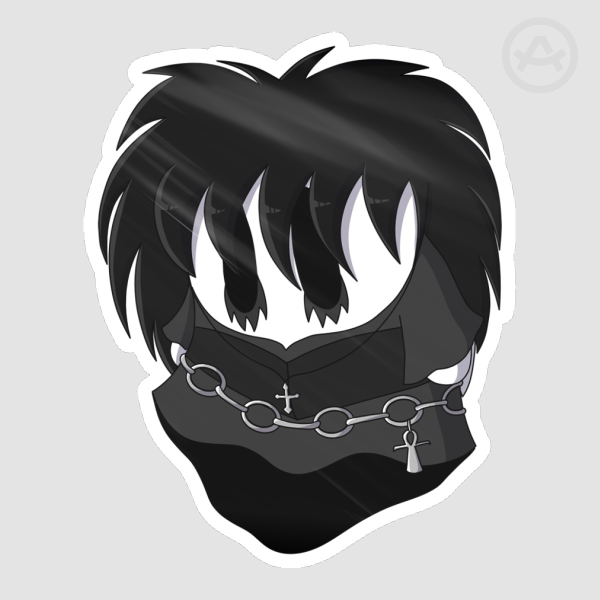 Goth Ghost Sticker