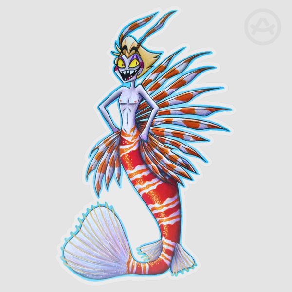 Lucifer Lionfish Sticker