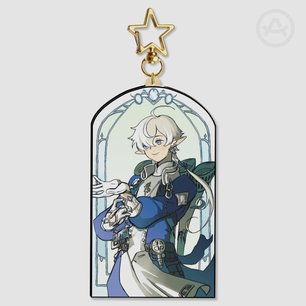 FFXIV Alphinaud Leveilleur Wood Keychain