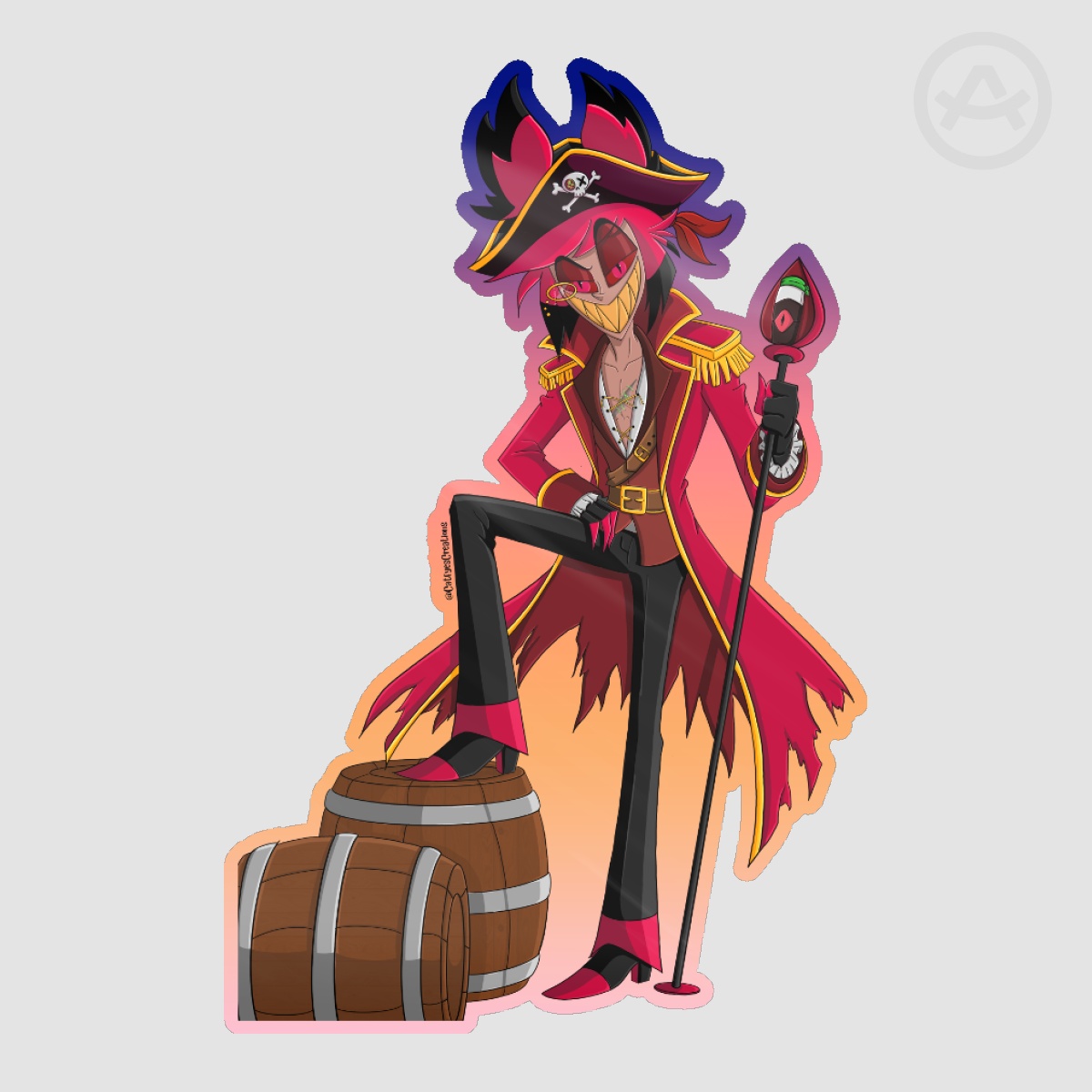 Pirate Alastor Sticker