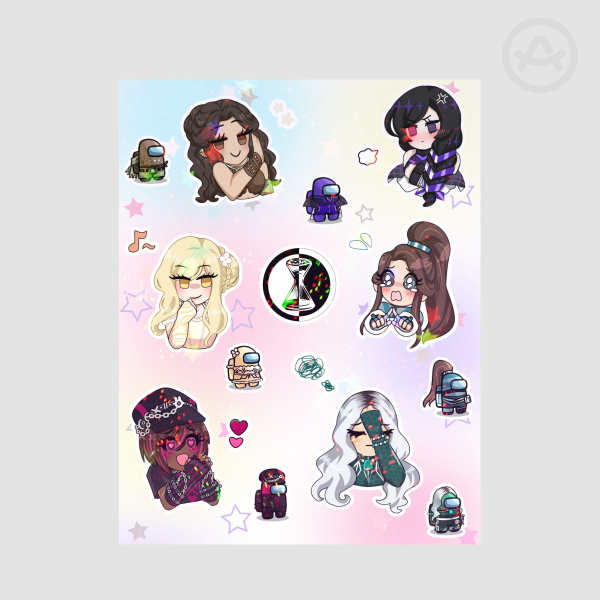 The Deposit Records - Protag Sticker Sheet