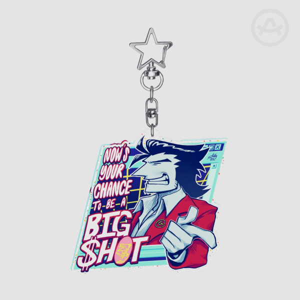 Big Shot Era Spamton Glitter Acrylic Keychains