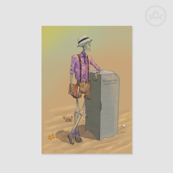 Poster Emmrich Volkarin Lich - Beach Day A4