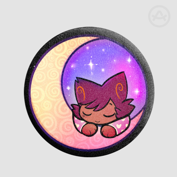 Sleepy Rocket Plush Badge