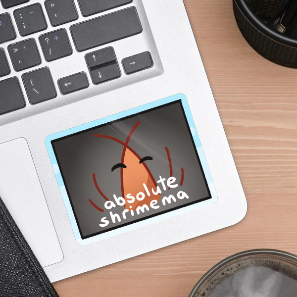 Absolute Shrimema (Shrimp Cinema) Sticker