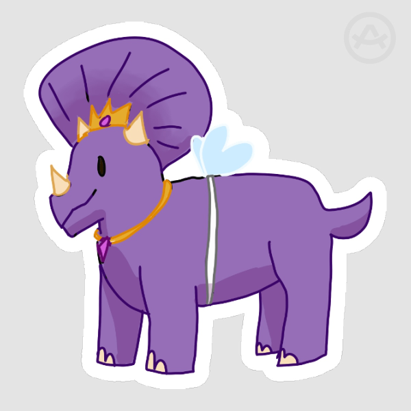 Triceratops Sticker