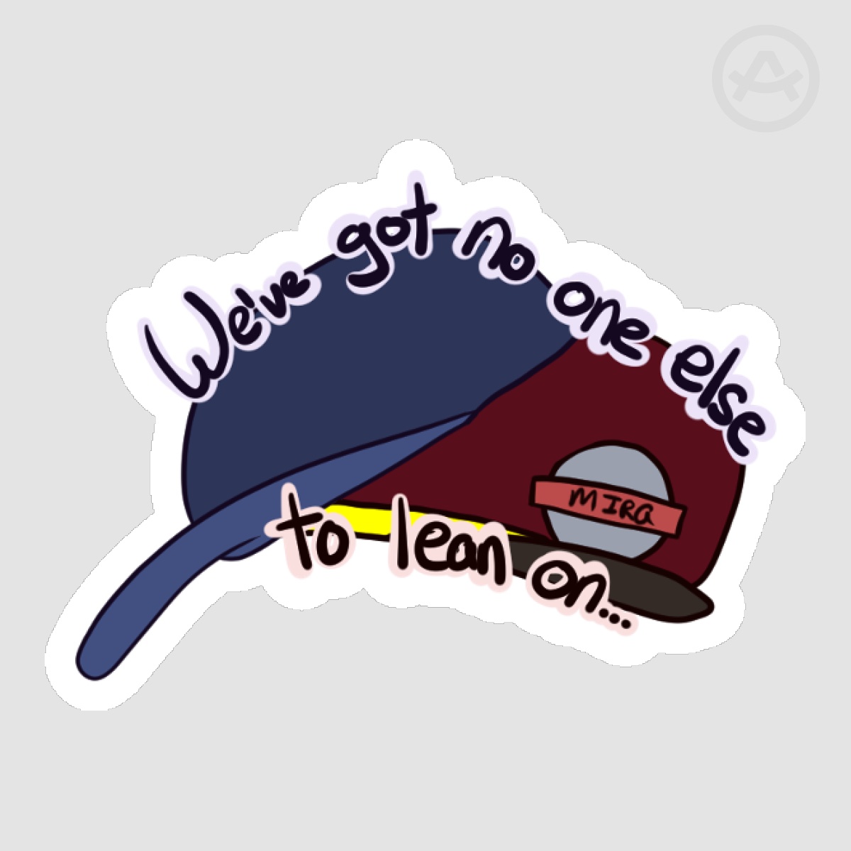 Lean On | Among Us Matte Sticker