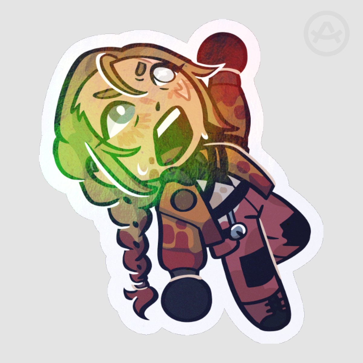 [IRON LUNG] Hanging Ava Holographic Sticker