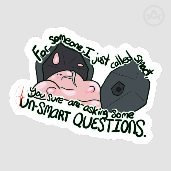 Un-Smart | Among Us Matte Sticker