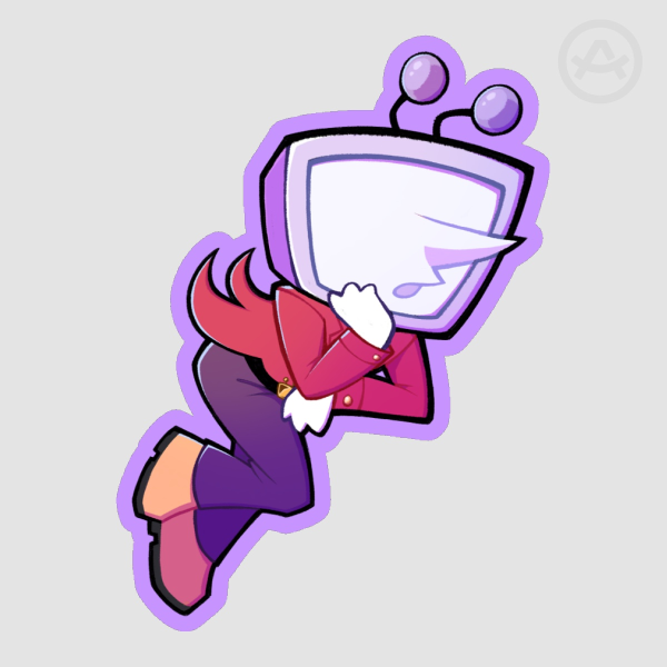 Tenna Deltarune Sticker