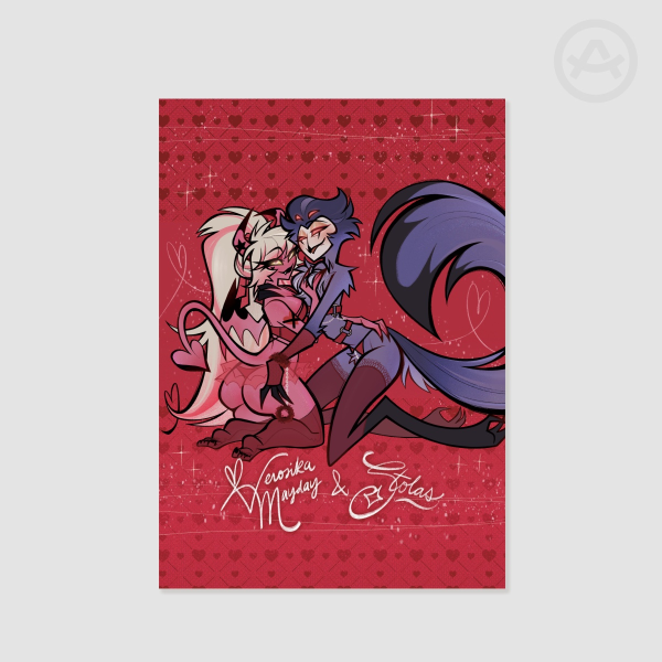 Verosika & Stolas Pin-up - Poster Print