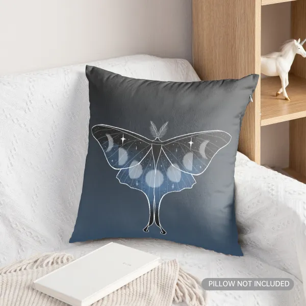 Lunar moth pillow