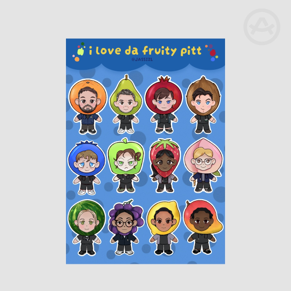 The Pitt Sticker Sheet | Fruit