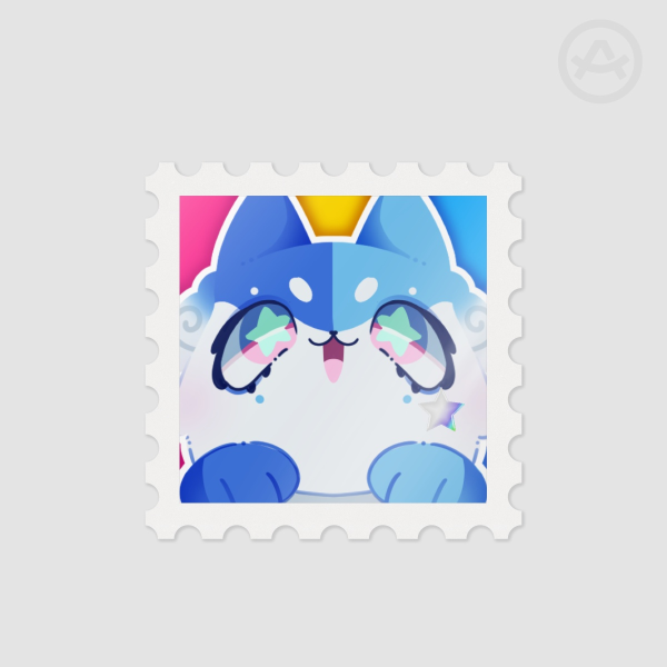 Pansexual Pride Cat | Holo Stamp Sticker