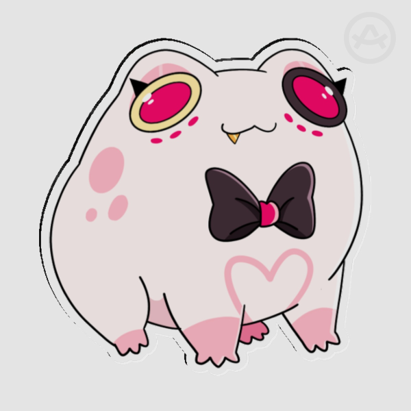 Angel Dust Frog Acrylic Pin