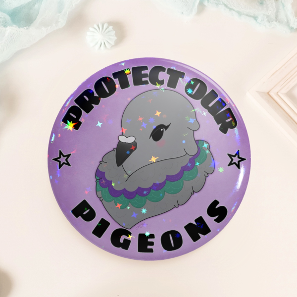 PROTECT OUR PIGEONS - Button