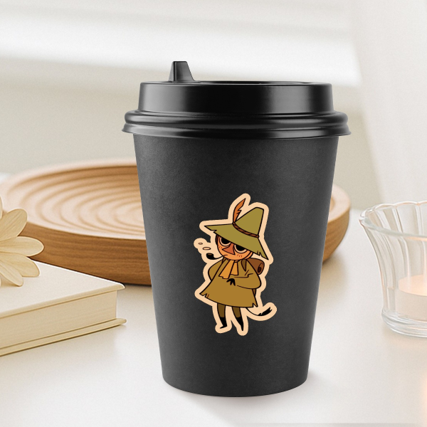 Snufkin - Colored Edge Die Cut Stickers