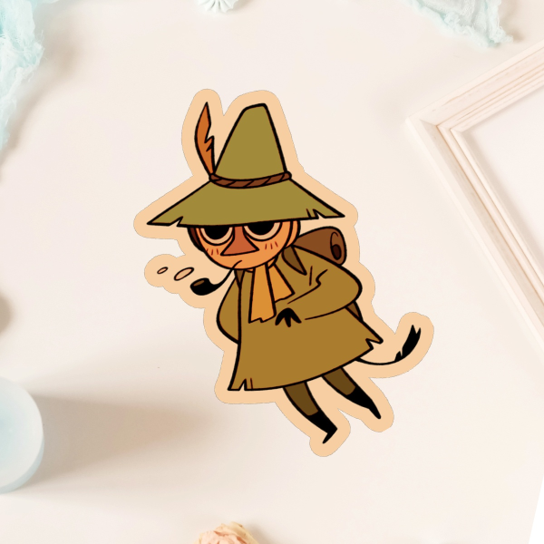 Snufkin - Colored Edge Die Cut Stickers