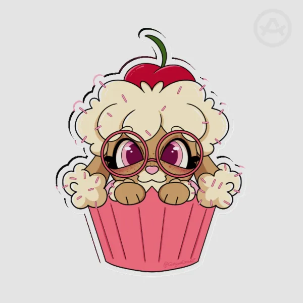 Maisie Cupcake Acrylic Pin