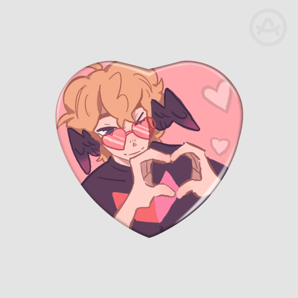 CuteGuy Heart Pin!