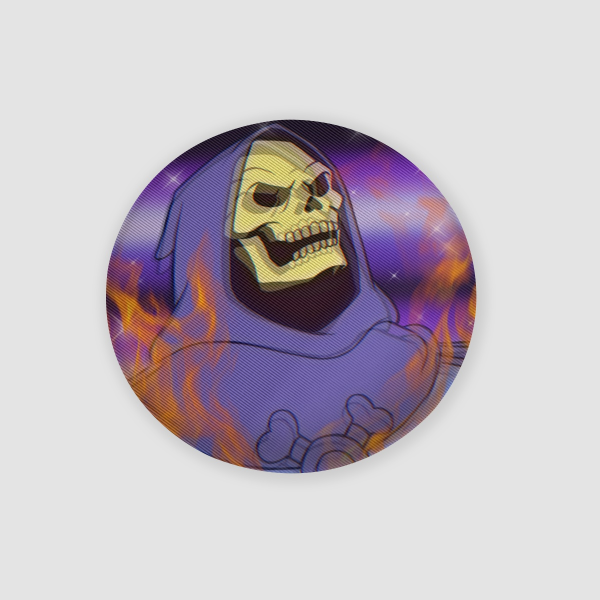 Fabulous Secret Powers Lenticular Round Badge - Skeletor