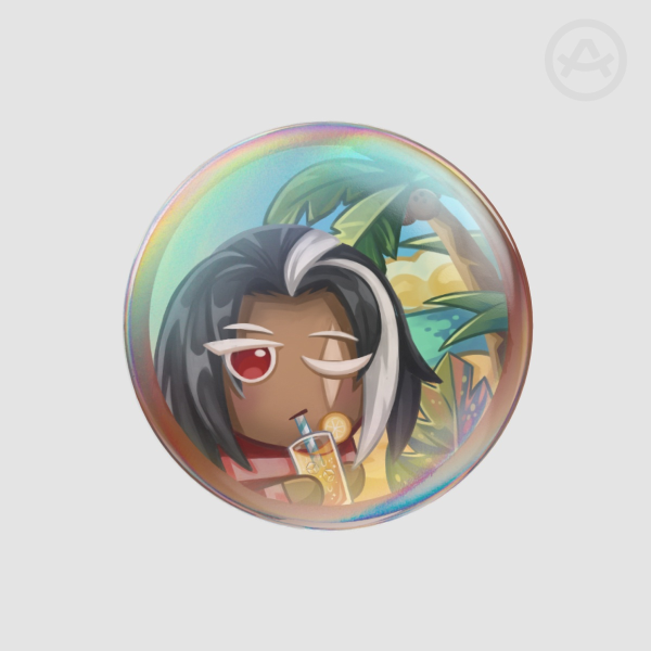 Dark Choco Cookie- Round Badge