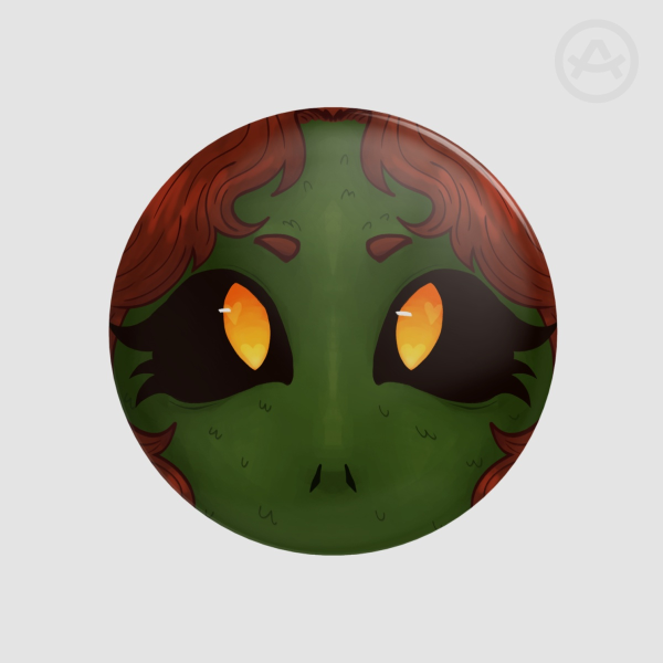 DreamSMP Sally Salmon Soot eyes (Button Pins)