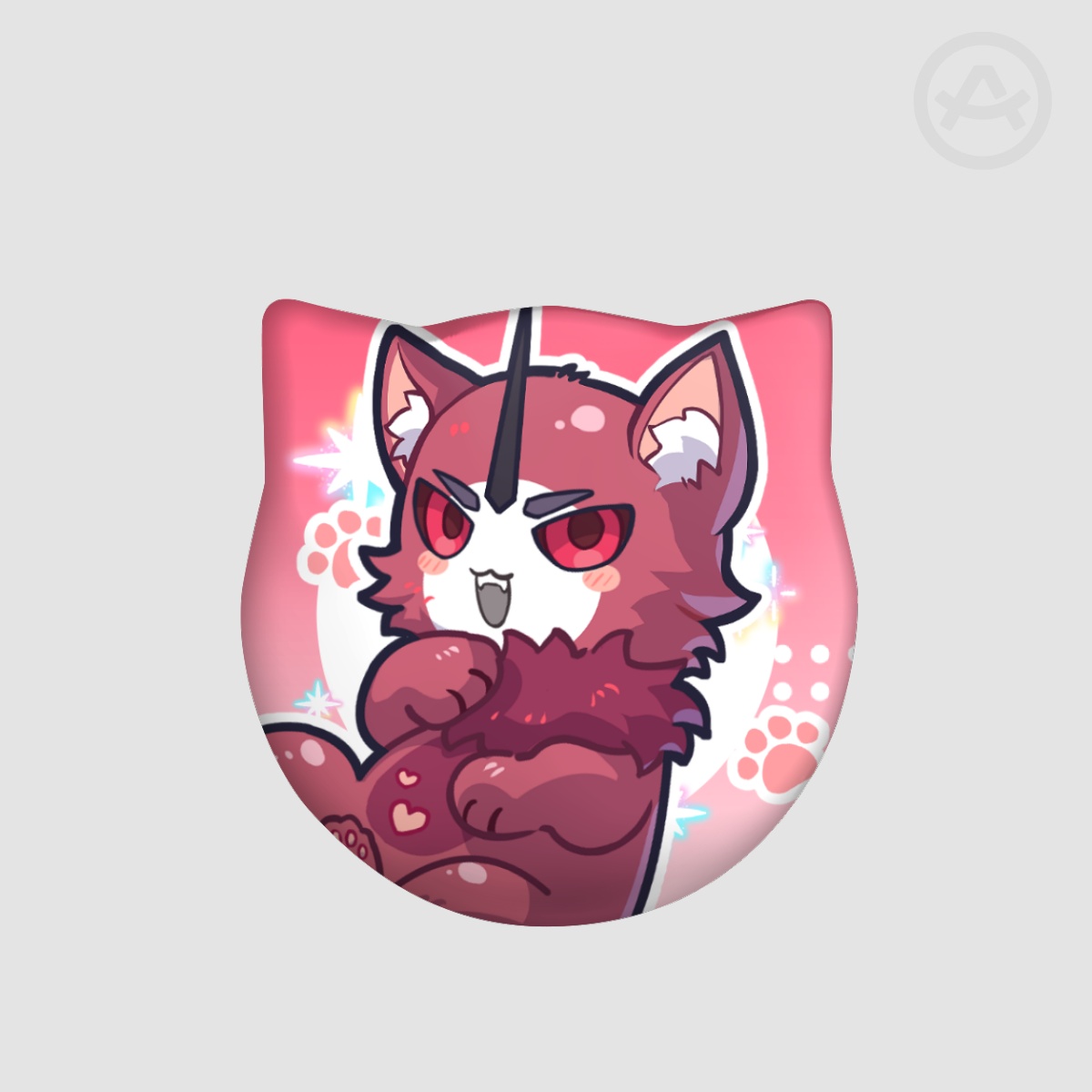 Transformers Prime Knockout Cat Shape Holographic Badge