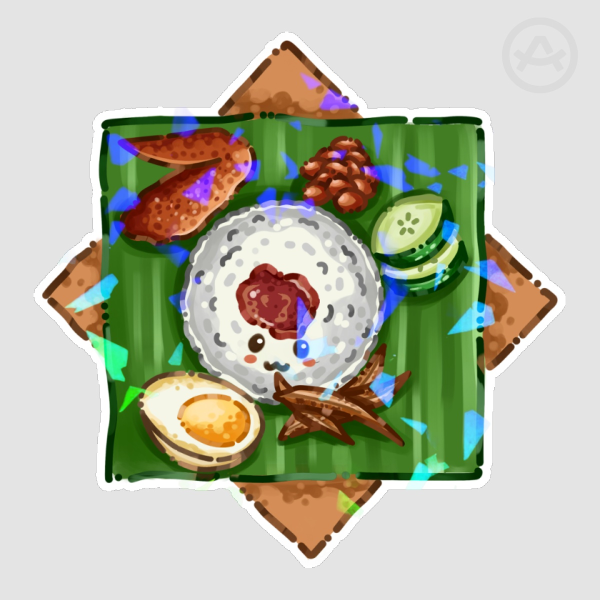 Nasi Lemak- Die Cut Sticker