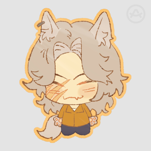 Silver Deadlock sticker (individual)