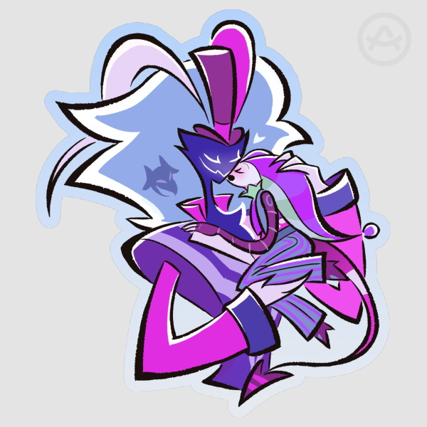 Cheek Smooch - Clear PET Vinyl Sticker