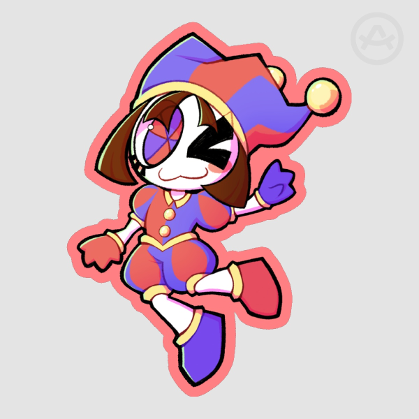 Pomni TADC sticker