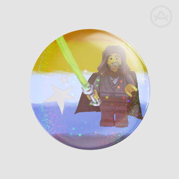 Jedi Bob AroAce Pride Pin