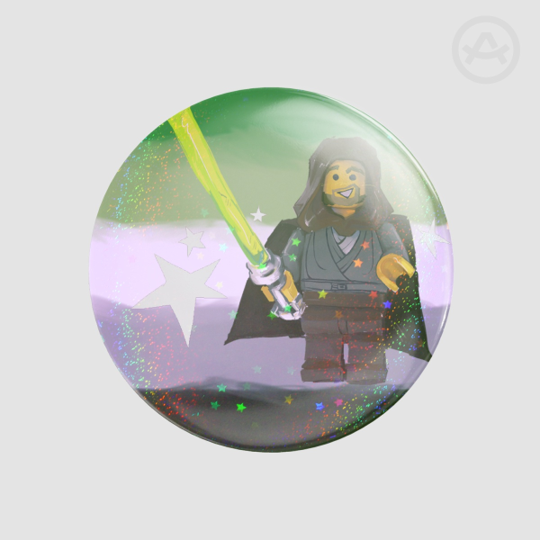 Jedi Bob Aro Pride Pin
