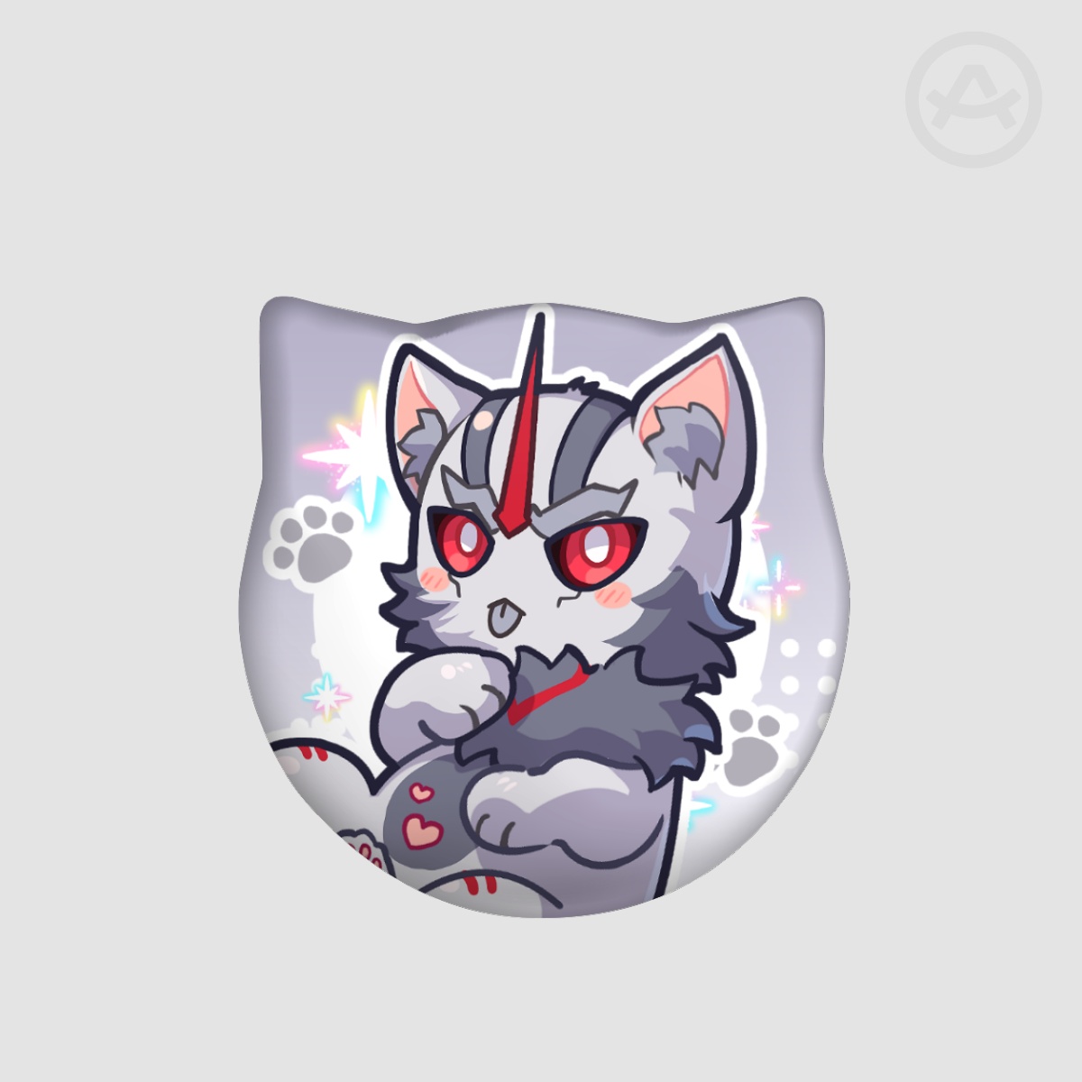 Transformers Prime Starscream Cat Shape Holographic Badge
