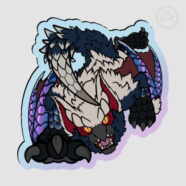 Lucent Nargacuga Acrylic Pin