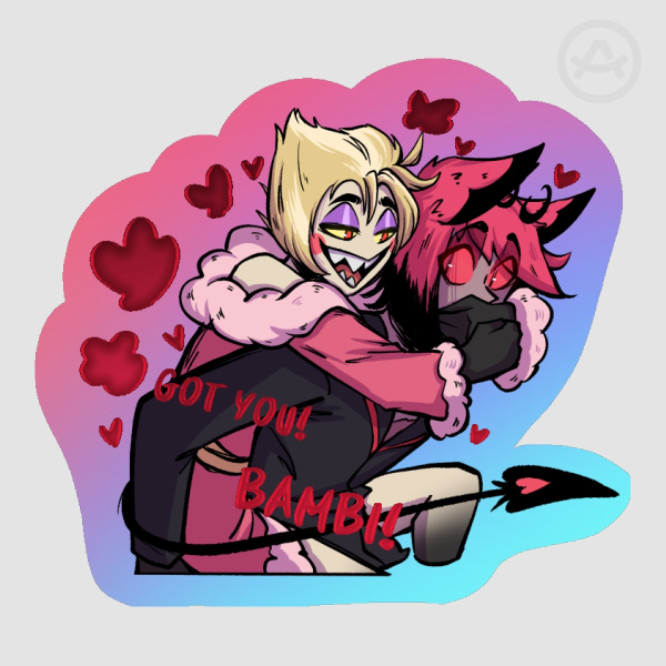 RadioApple Lucifer&Alastor Hot Foil Sticker