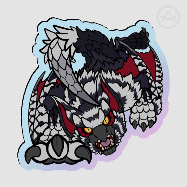 Silverwind Nargacuga Acrylic Pin