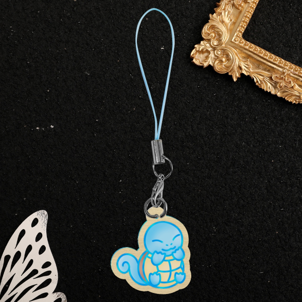 Squirtle Wood Phone Charm