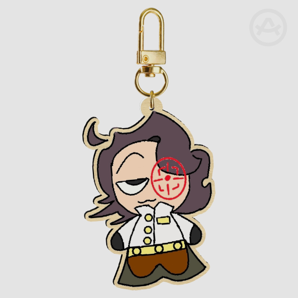 Snipe labubu - Wood Keychain