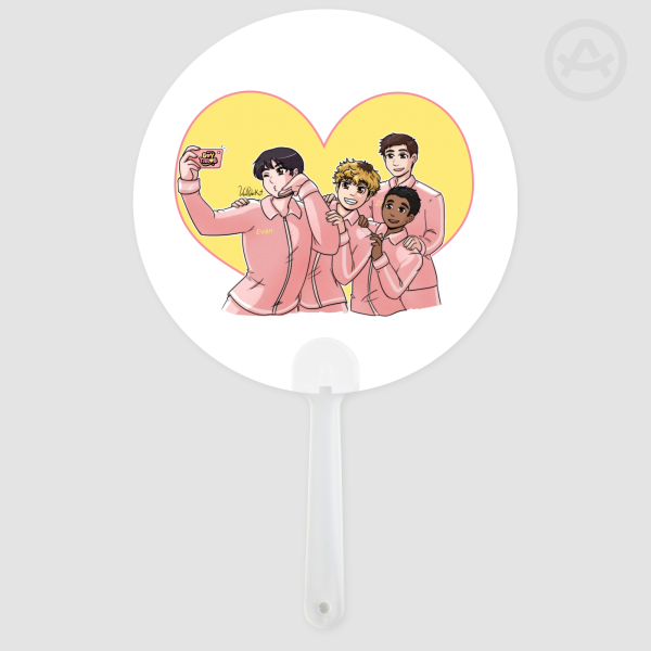 BoyThrob - Transparent Hand Fan - 6.61""(168mm)