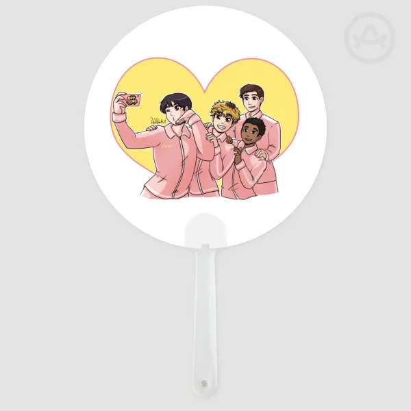 BoyThrob - Transparent Hand Fan - 6.61""(168mm)