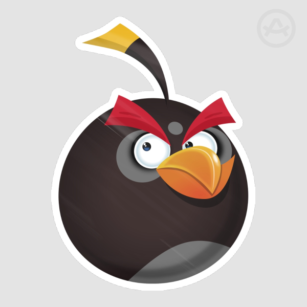 Angry Birds Bomb Sticker