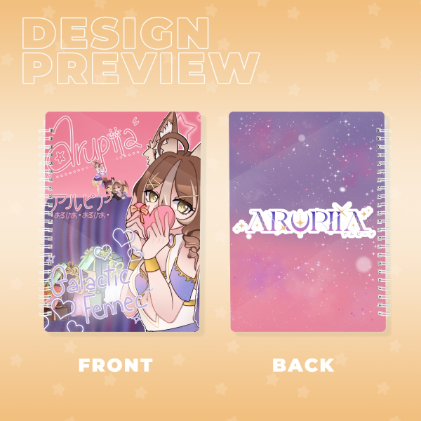 Arupiia Spiral Notebook - Love Idol ꨄ︎