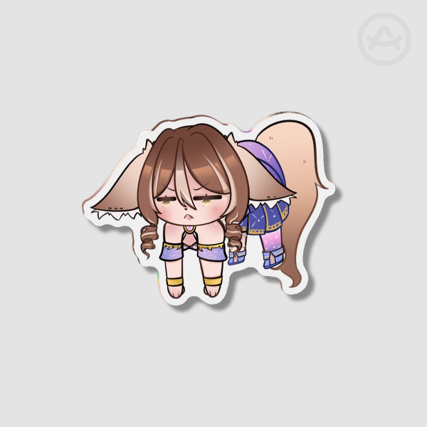 Arupiia Fridge Magnet - Grumpy Idol ( ｡ •̀ ᴖ •́ ｡)