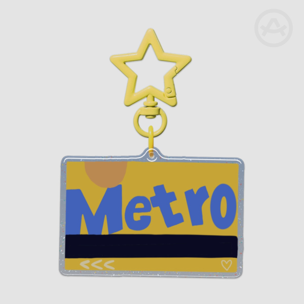 MetroCard nyc keychain