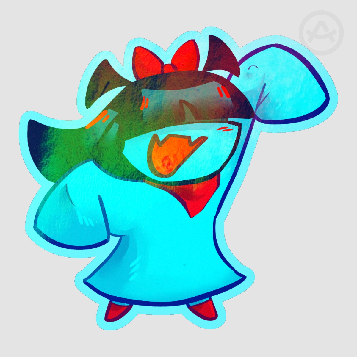 Aqua Chibi Sticker